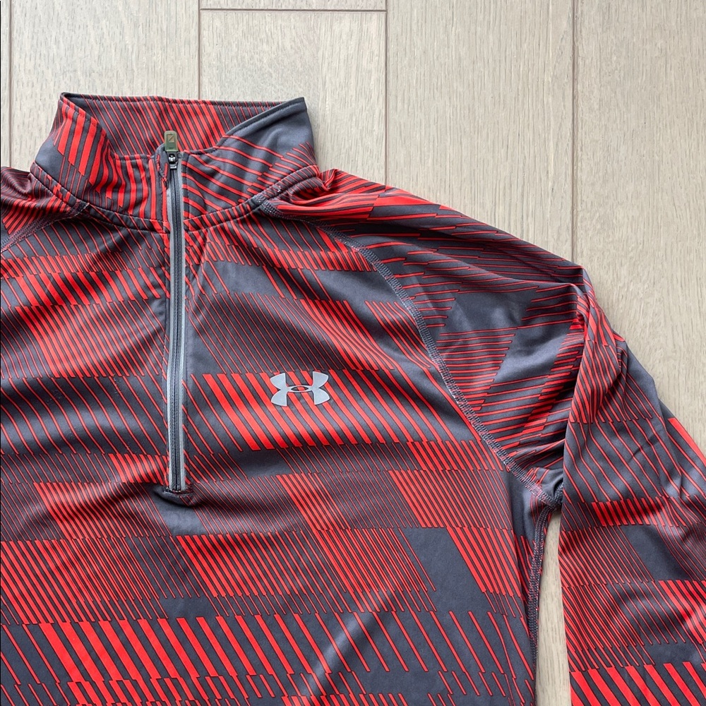 Under Armour men’s Red and Black grey 1/4 zip